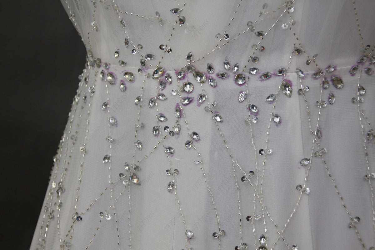 Crystal beaded wedding dresses