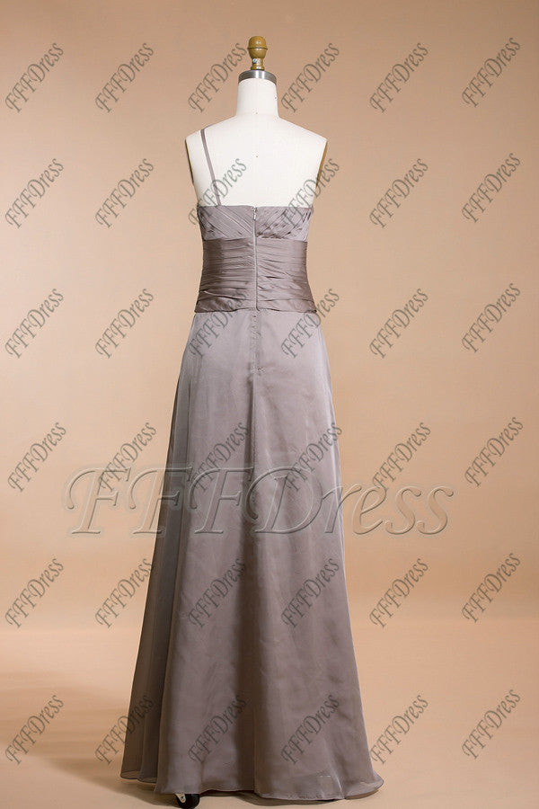 Grey Long Bridesmaid Dresses  Formal Dresses Plus Size