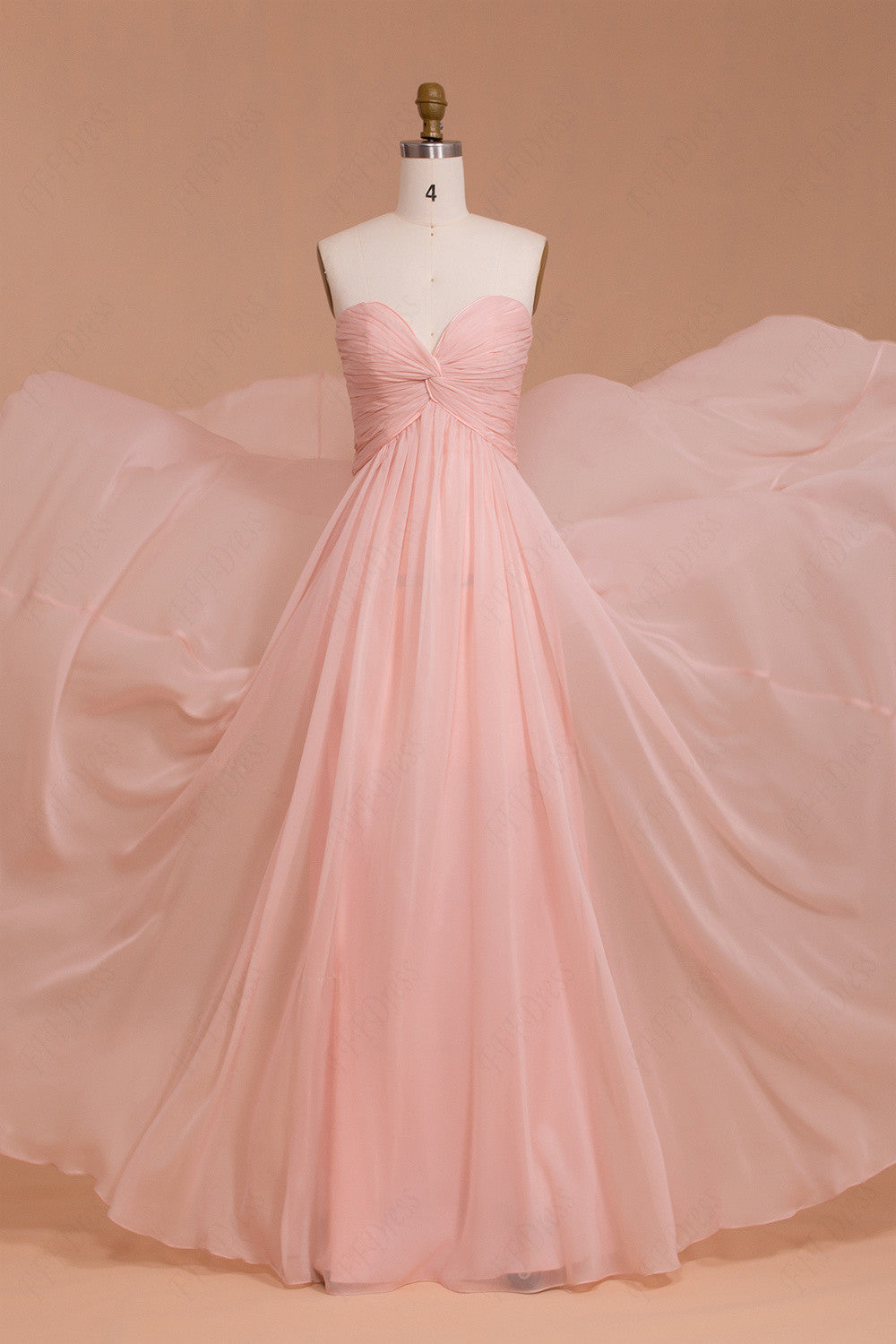 Sweetheart Pink Maternity bridesmaid dresses for pregnant
