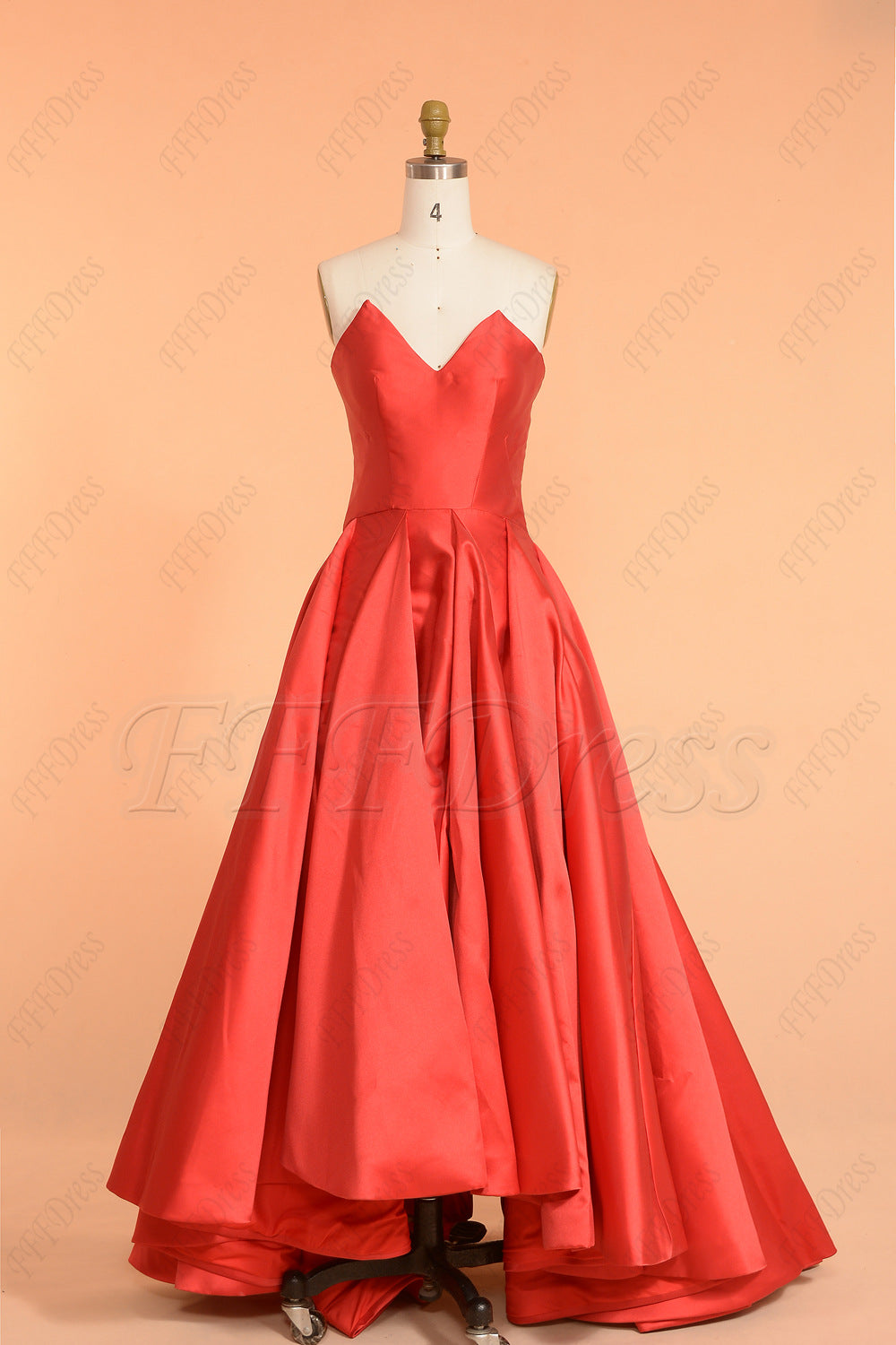 Red high low homecoming dresses pageant prom dresses