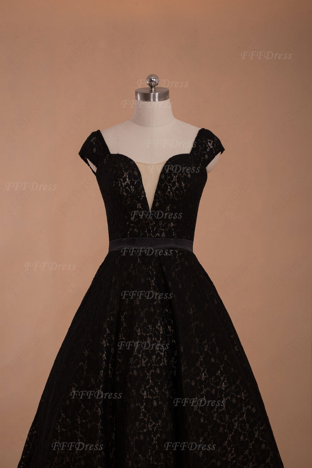 Black lace vintage little black dresses homecoming dress