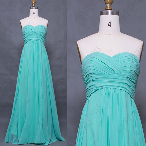 Sweetheart mint bridesmaid dresses for spring and summer wedding