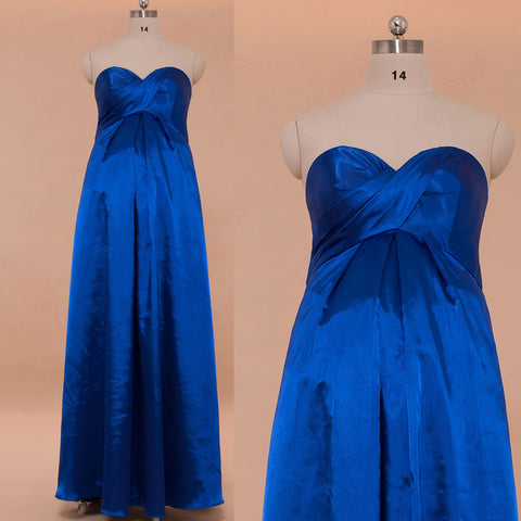 Royal blue Maternity Bridesmaid Dresses for pregnant