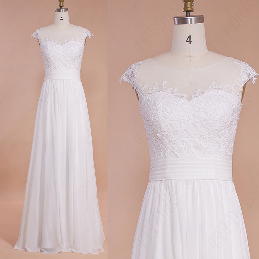 Chiffon beach wedding dresses destination bridal dresses