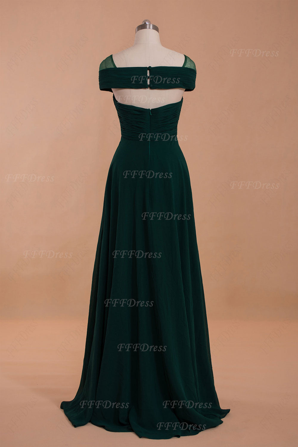 Maid of honor dress Forest green bridesmaid dresses