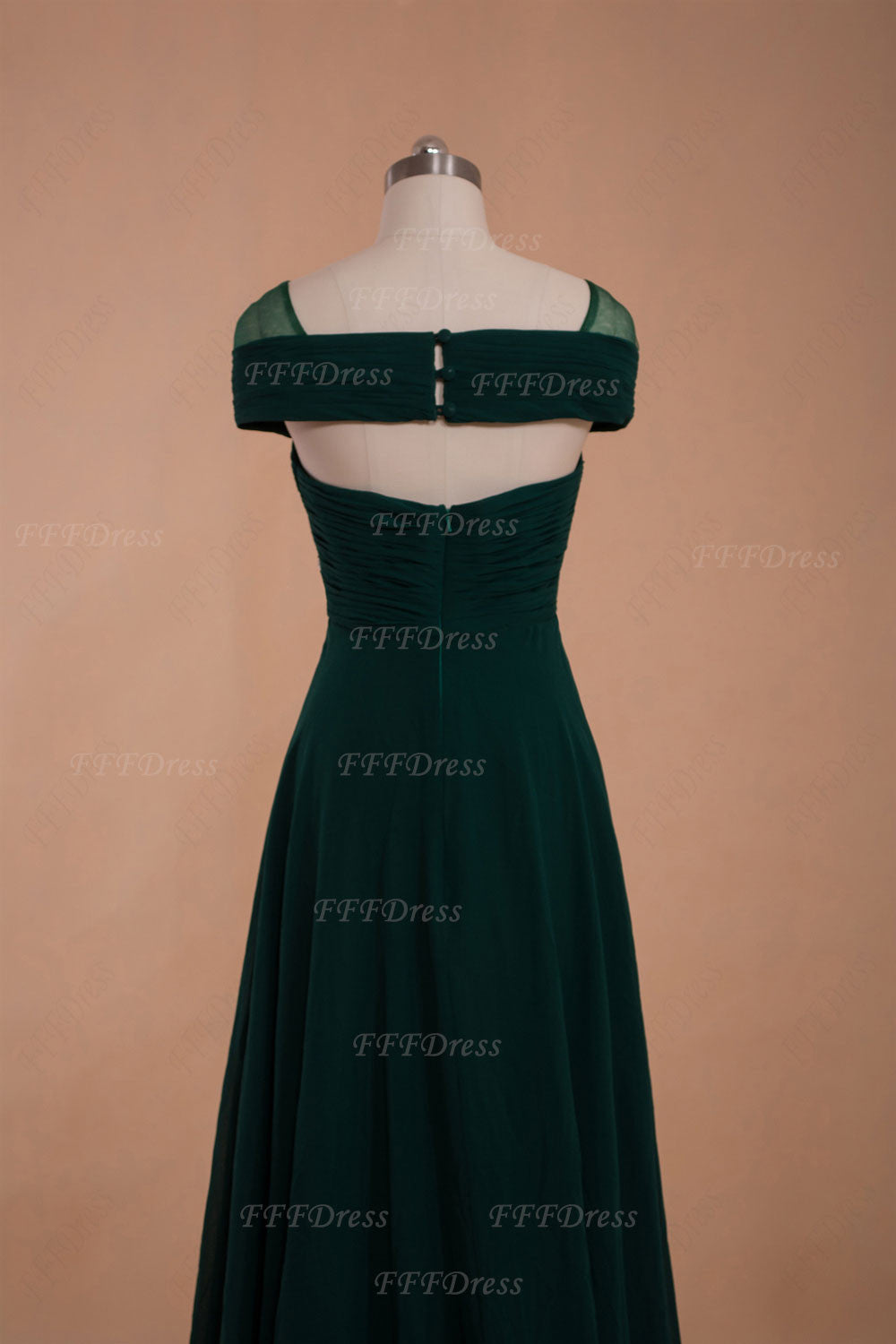 Maid of honor dress Forest green bridesmaid dresses