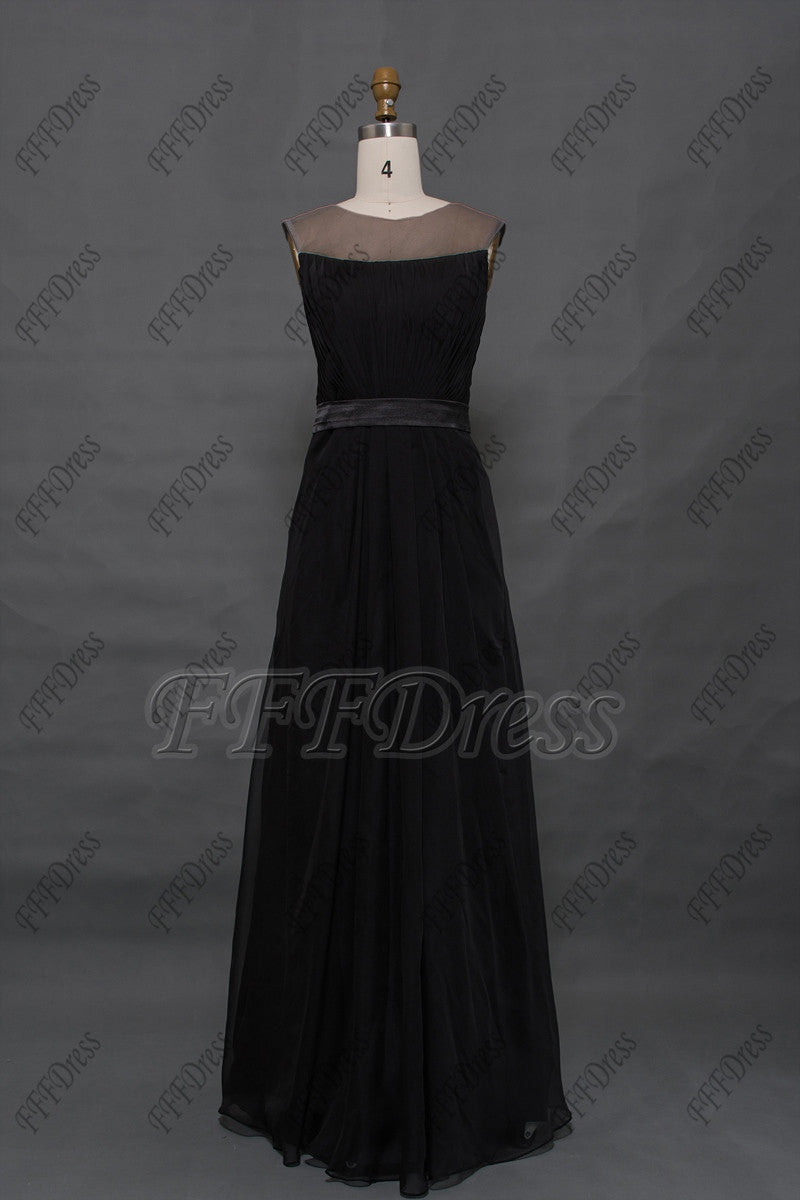 Modest black formal dresses plus size