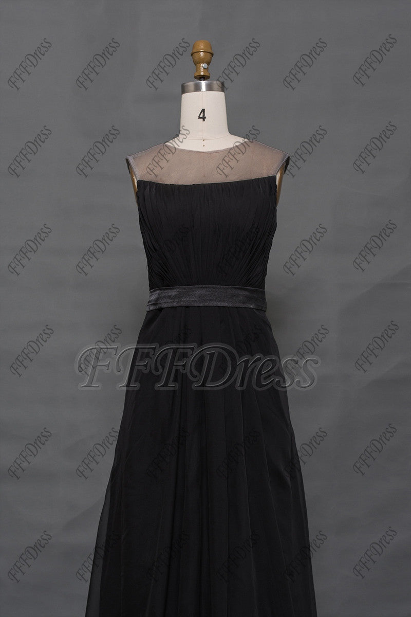 Modest black formal dresses plus size
